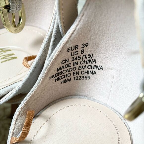 H&M‎ gray sandal heels 8 - Picture 4 of 5